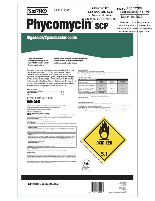 Phycomycin SCP Product Label